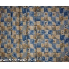 Squares in Beige Blue