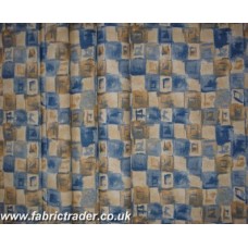 Squares in Beige Blue